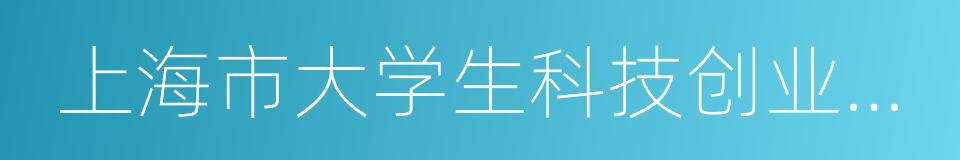 上海市大学生科技创业基金会的同义词