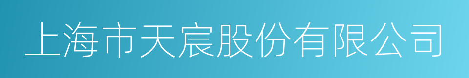 上海市天宸股份有限公司的同义词