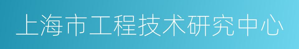 上海市工程技术研究中心的同义词