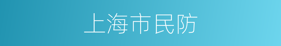 上海市民防的同义词