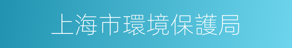 上海市環境保護局的同義詞