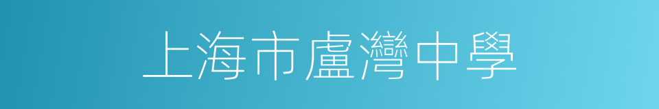 上海市盧灣中學的同義詞