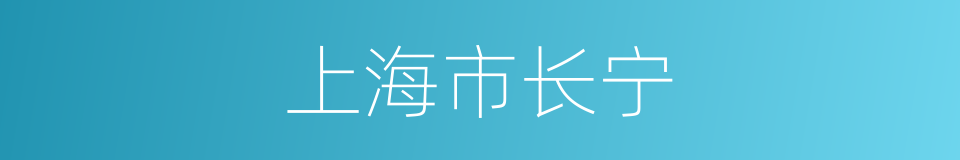 上海市长宁的同义词