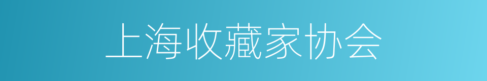 上海收藏家协会的同义词