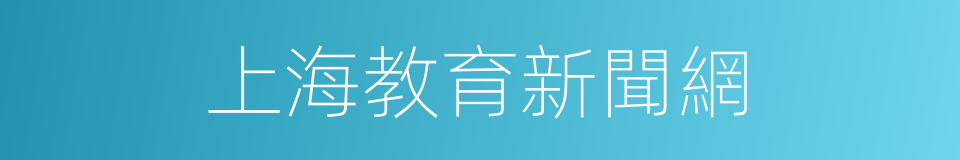 上海教育新聞網的同義詞