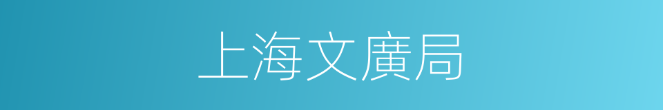 上海文廣局的同義詞