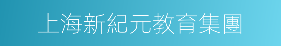 上海新紀元教育集團的同義詞