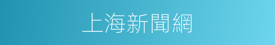 上海新聞網的同義詞