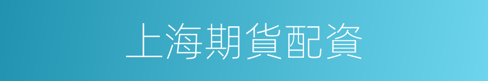 上海期貨配資的同義詞