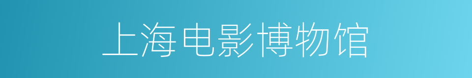 上海电影博物馆的同义词