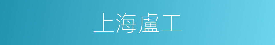 上海盧工的同義詞