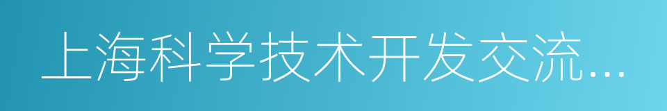 上海科学技术开发交流中心的同义词