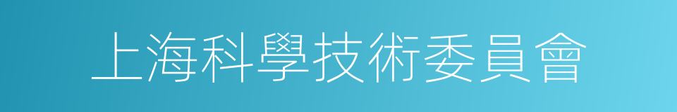 上海科學技術委員會的同義詞