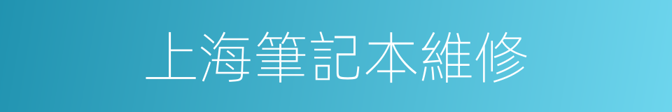 上海筆記本維修的同義詞