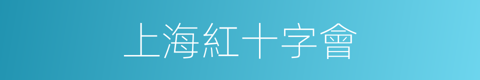 上海紅十字會的同義詞