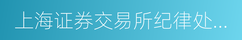 上海证券交易所纪律处分和监管措施实施办法的同义词