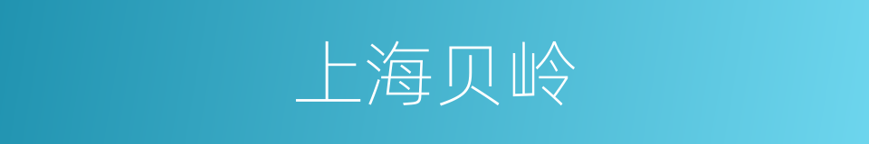 上海贝岭的同义词