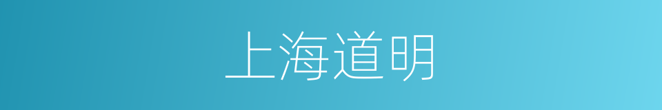 上海道明的同义词