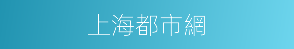 上海都市網的同義詞