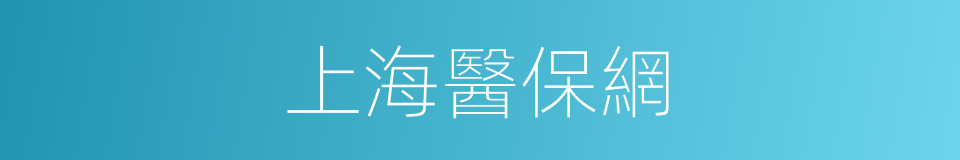 上海醫保網的同義詞