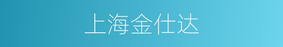 上海金仕达的同义词