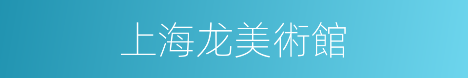 上海龙美術館的同義詞