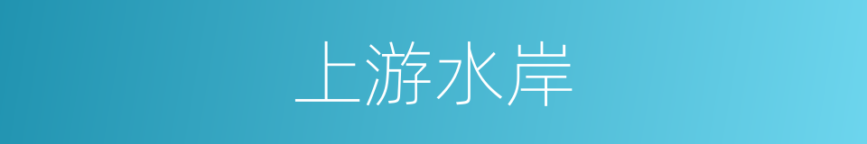 上游水岸的同义词