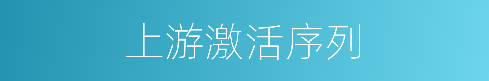 上游激活序列的同义词