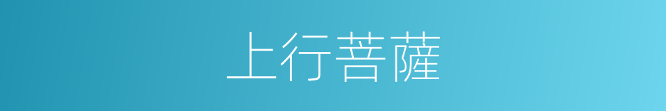 上行菩薩的意思