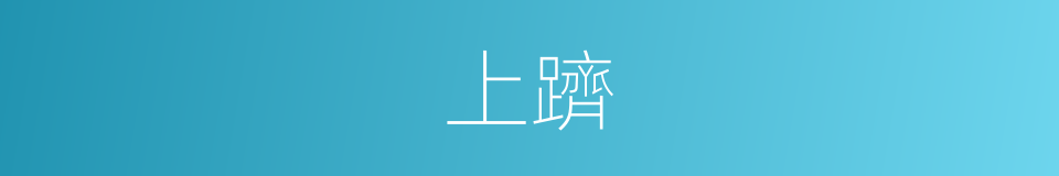 上躋的同義詞