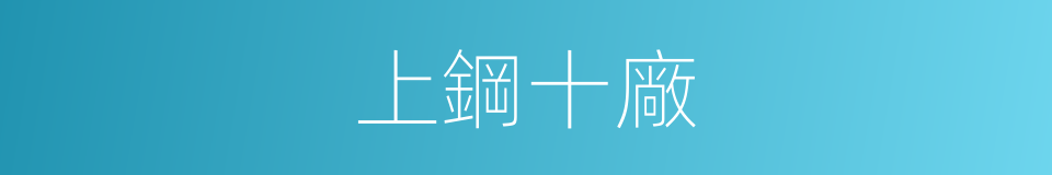 上鋼十廠的同義詞