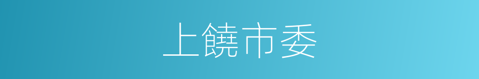 上饒市委的同義詞