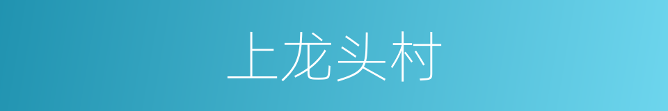 上龙头村的同义词