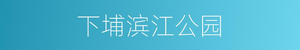 下埔滨江公园的同义词