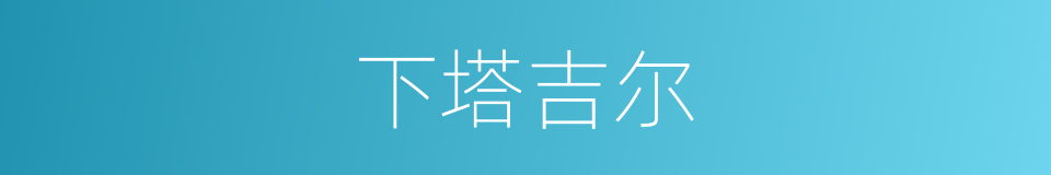 下塔吉尔的同义词