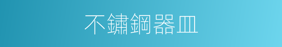 不鏽鋼器皿的同義詞