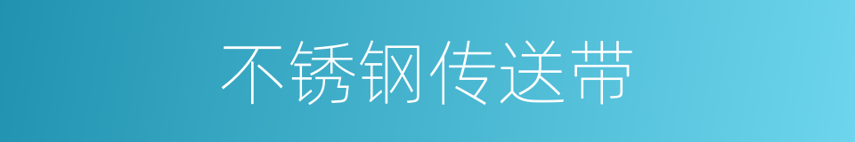 不锈钢传送带的同义词