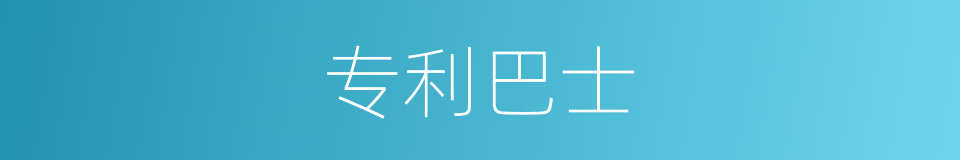 专利巴士的同义词