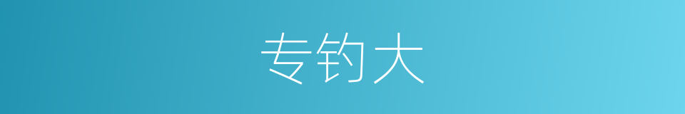 专钓大的同义词