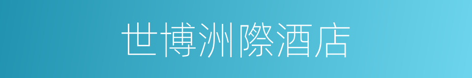 世博洲際酒店的同義詞