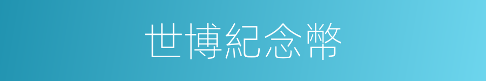 世博紀念幣的同義詞