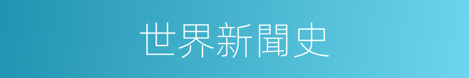 世界新聞史的同義詞