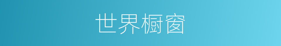 世界橱窗的同义词
