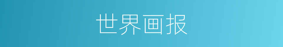 世界画报的同义词