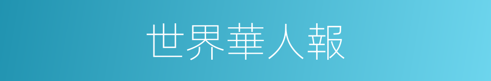 世界華人報的同義詞