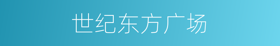 世纪东方广场的同义词
