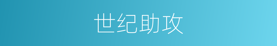 世纪助攻的意思
