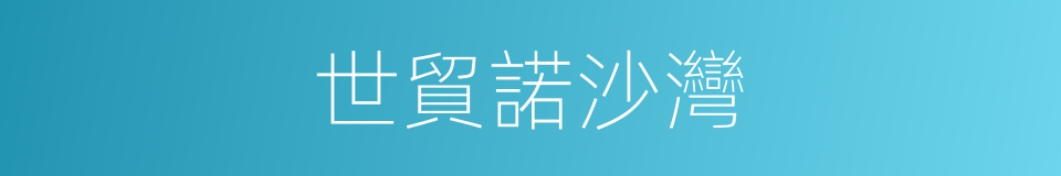世貿諾沙灣的同義詞