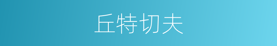丘特切夫的同义词