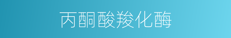 丙酮酸羧化酶的同义词